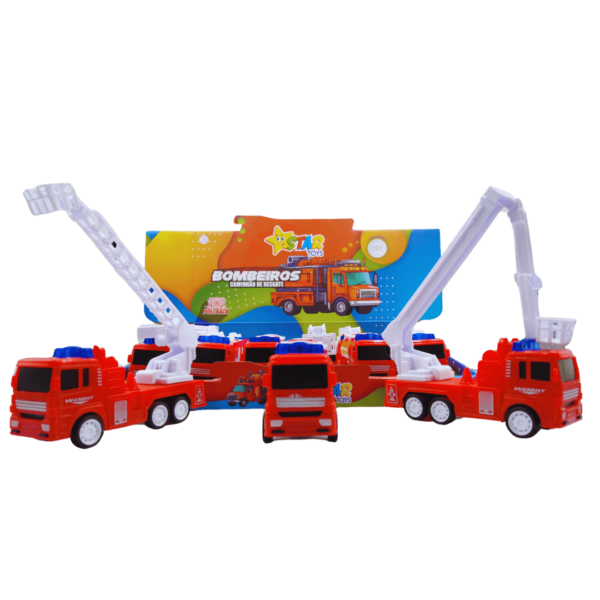 Esquadrão de Bombeiros - Kit com 4 caminhões - Image 7